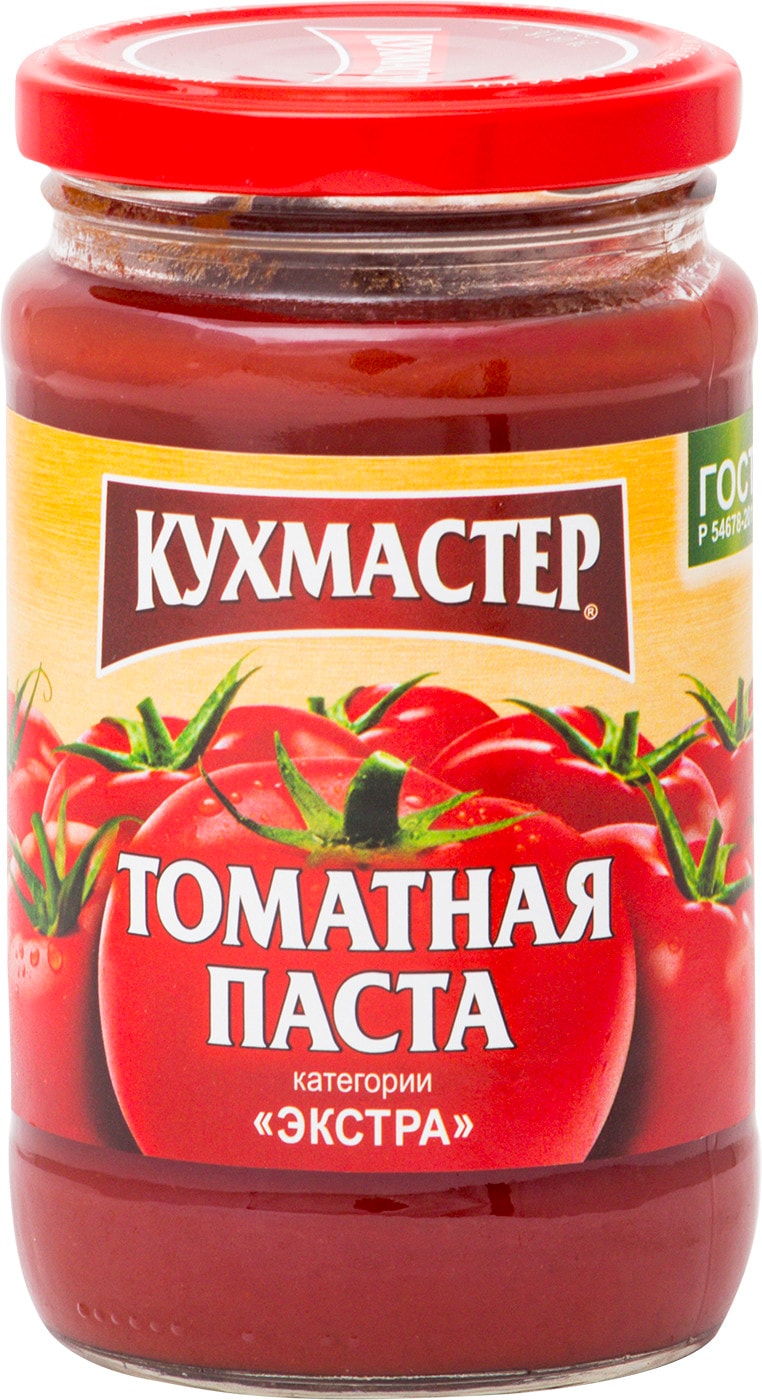 Изображение товара Томатная паста Кухмастер Экстра 0.37 л | Классический вкус