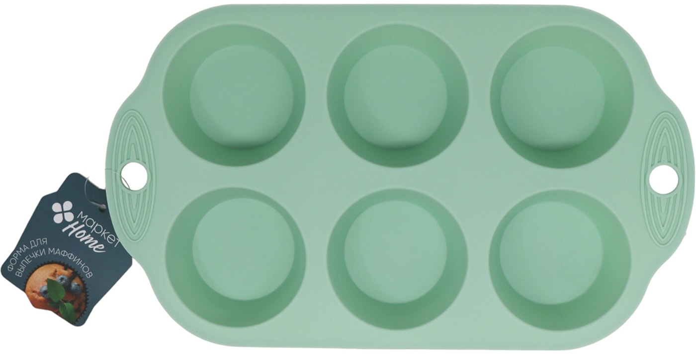 Изображение товара Форма для выпечки Маркет Home для маффинов 29*17*3см в ассортименте