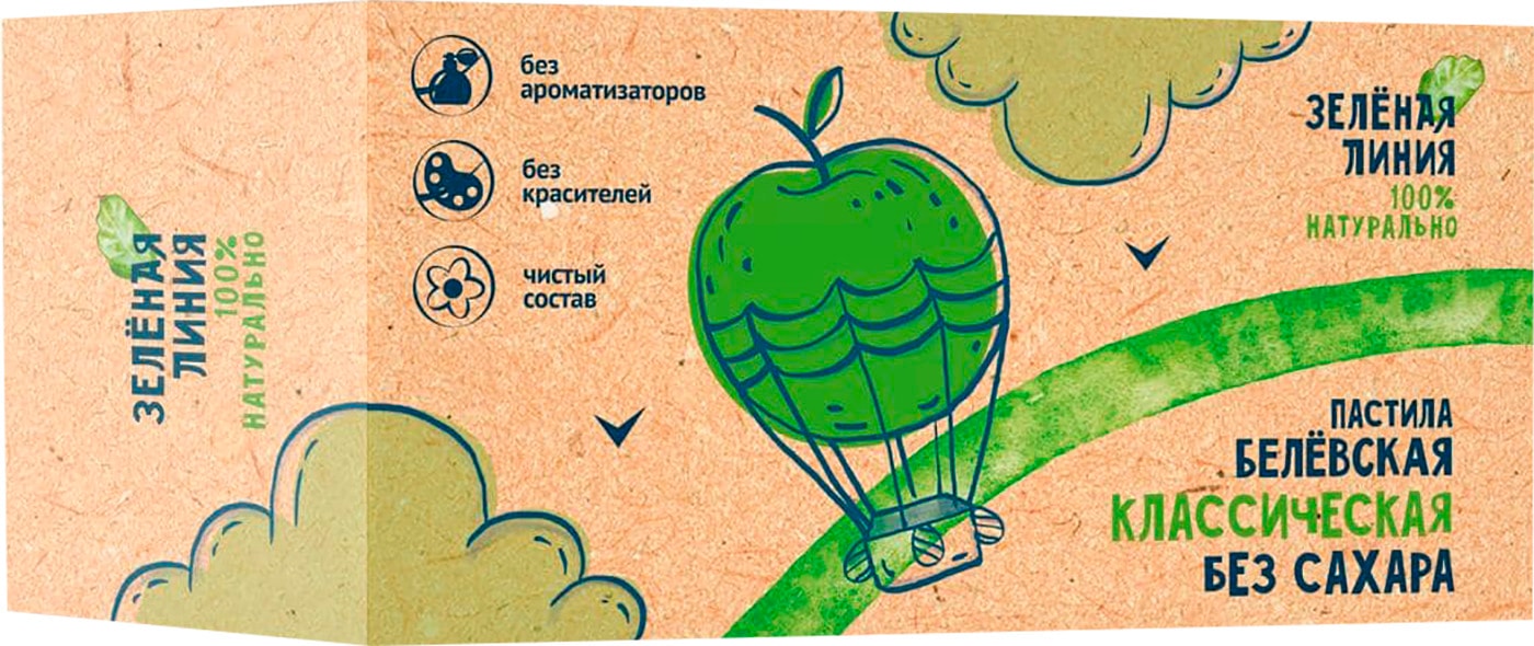Изображение товара Пастила Зеленая линия Белевская классическая 100г