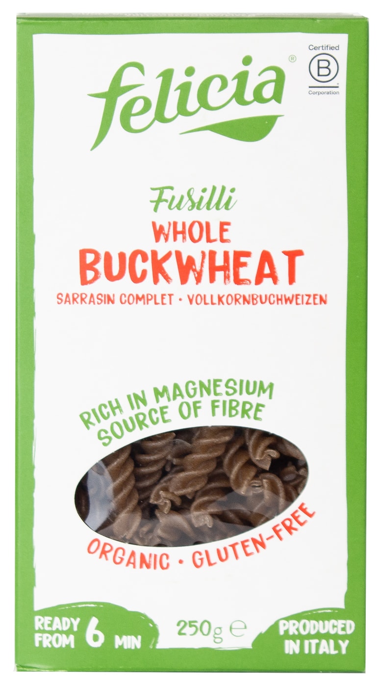 Изображение товара Макароны Felicia Fusilli Buckwheat Спиральки 250г безглютеновые из Италии