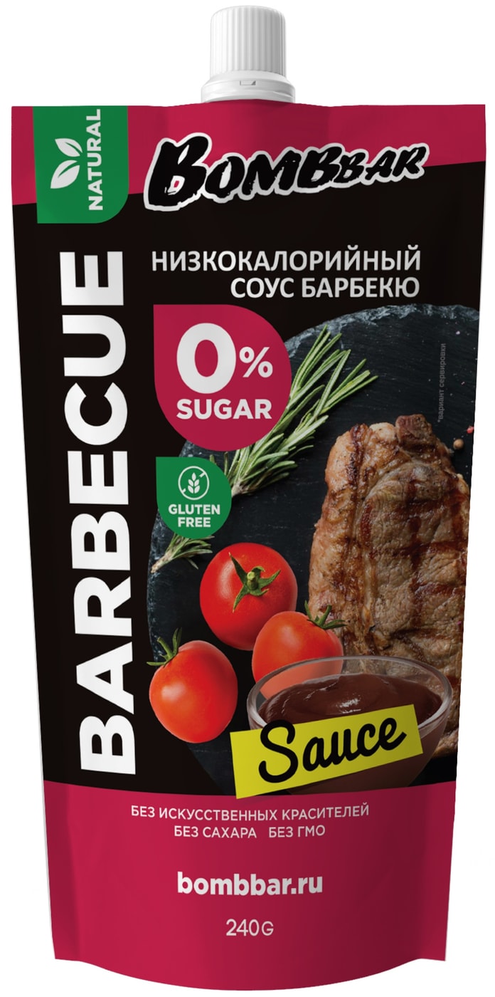 Изображение товара Соус Bombbar Барбекю 240г натуральный вкус маринада