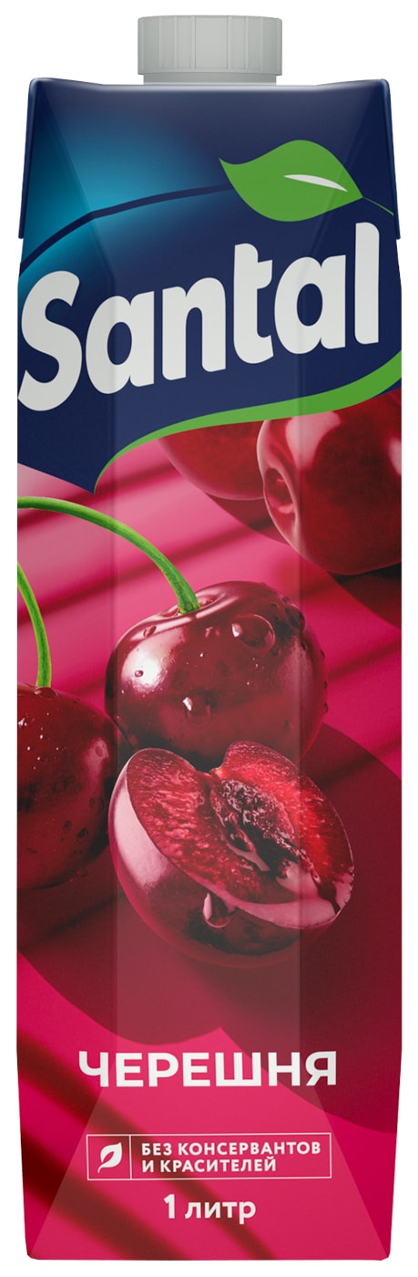 Изображение товара Нектар Santal Черешневый 1л натуральный напиток без добавок