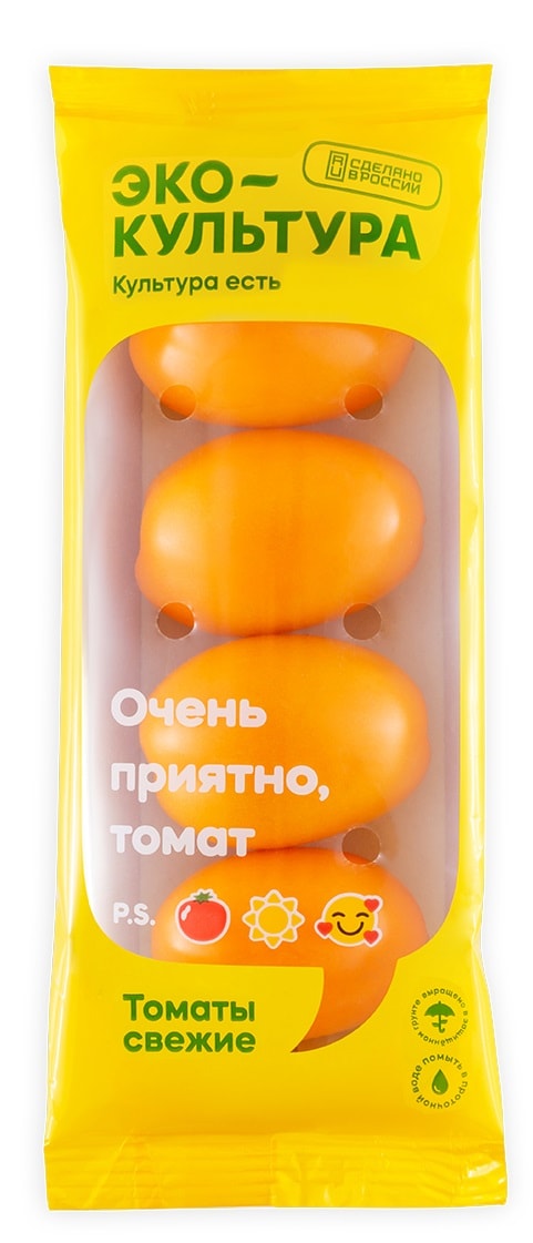 Изображение товара Помидоры  сливовидные желтые 350г