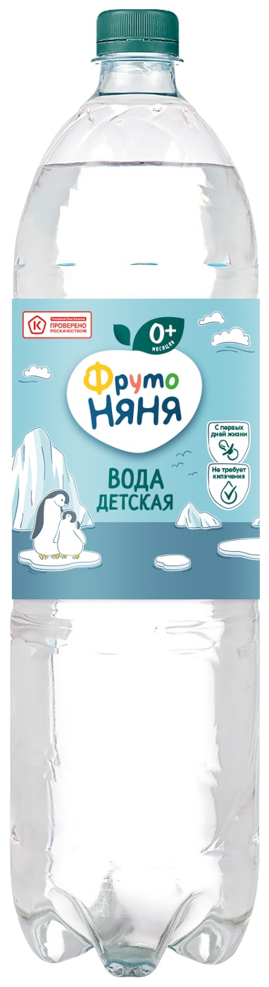 Изображение товара Вода ФрутоНяня детская негазированная с 0 месяцев 1.5л 