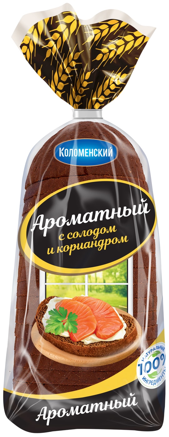 Изображение товара Хлеб Коломенский Ароматный нарезка 400г