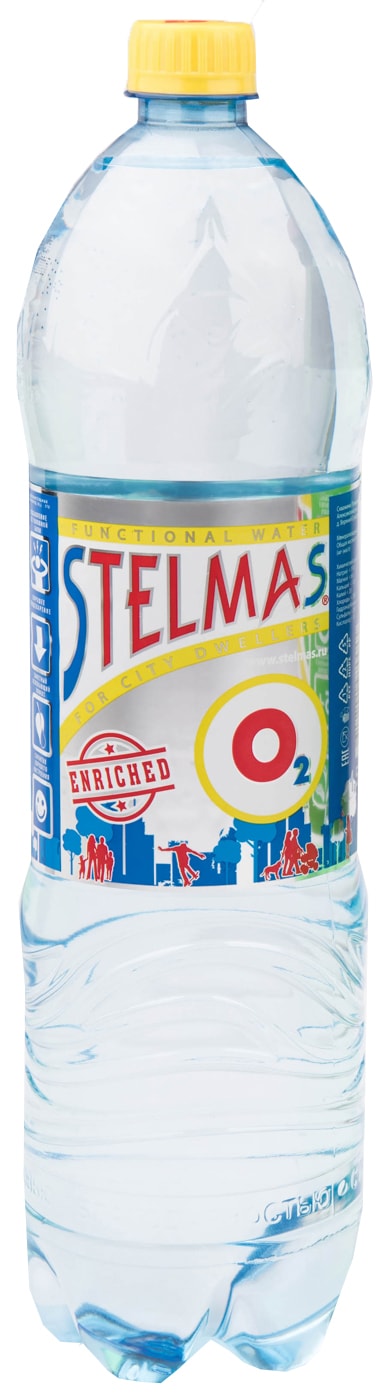 Изображение товара Вода Stelmas О2 питьевая негазированная 1.5л