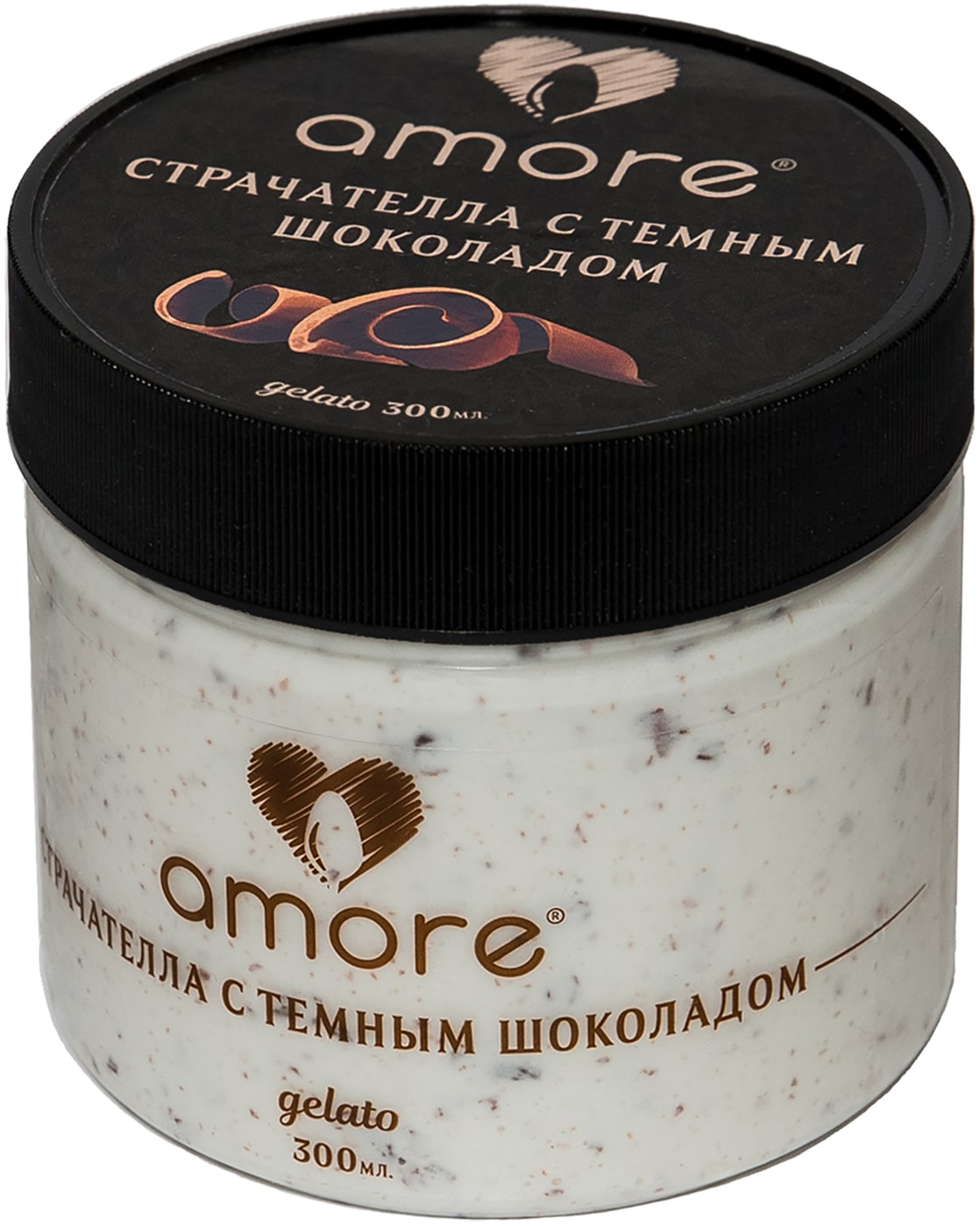 Изображение товара Мороженое Amore Страчателла с темным шоколадом 300мл