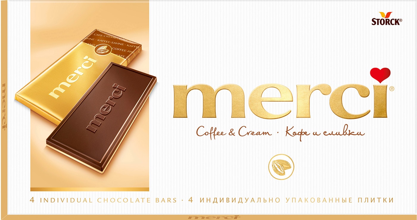 Изображение товара Шоколад Merci Молочный Кофе и Сливки 100г