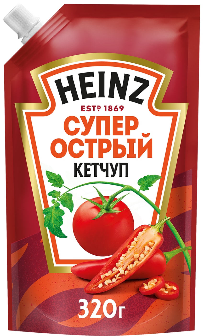 Изображение товара Кетчуп Heinz Супер острый 320г