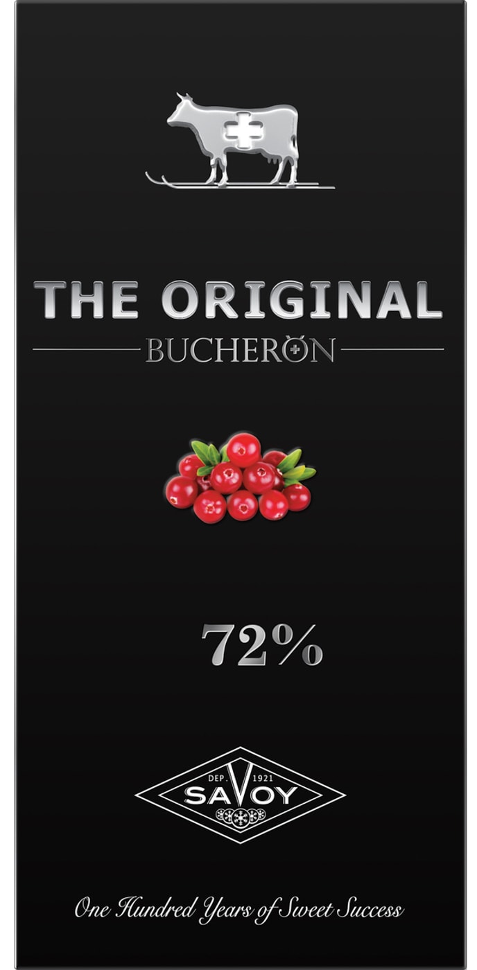 Изображение товара Шоколад Bucheron Горький с кусочками клюквы 90г