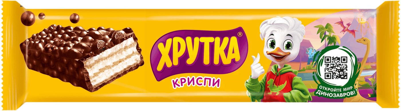 Изображение товара Конфета Хрутка Криспи с хрустящей вафлей 22г