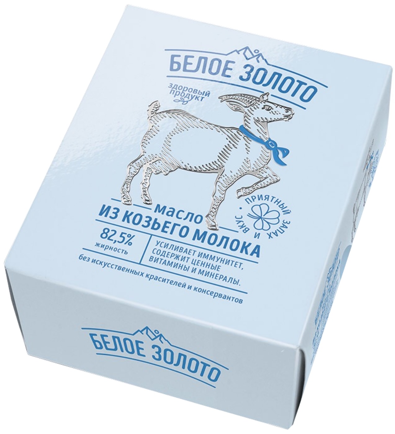Изображение товара Масло Белое Золото из козьего молока 82.5% 100г
