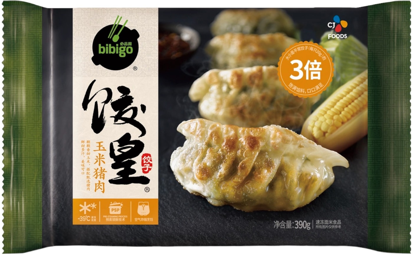 Изображение товара Дамплинги Bibigo кинг-сайз с кукурузой и свининой 390г