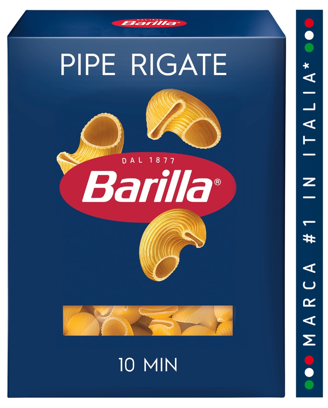 Изображение товара Макароны Barilla Pipe Rigate n. 91 450г - фигурные итальянские пасты высокого качества