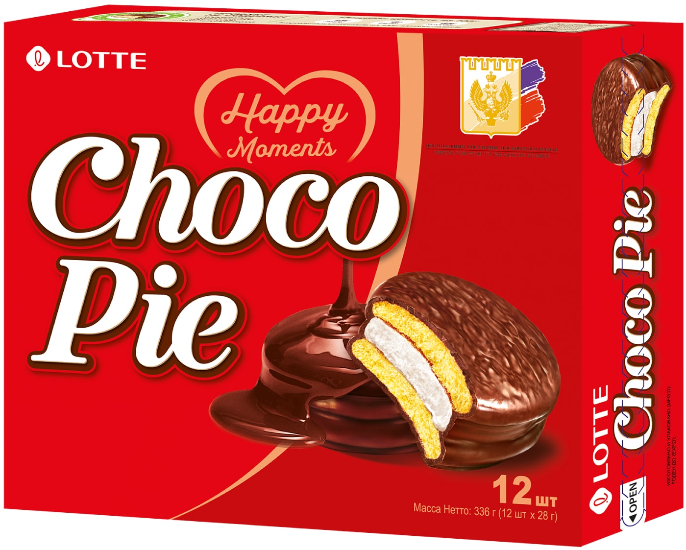 Изображение товара Печенье Lotte Choco Pie в глазури 12шт*28г