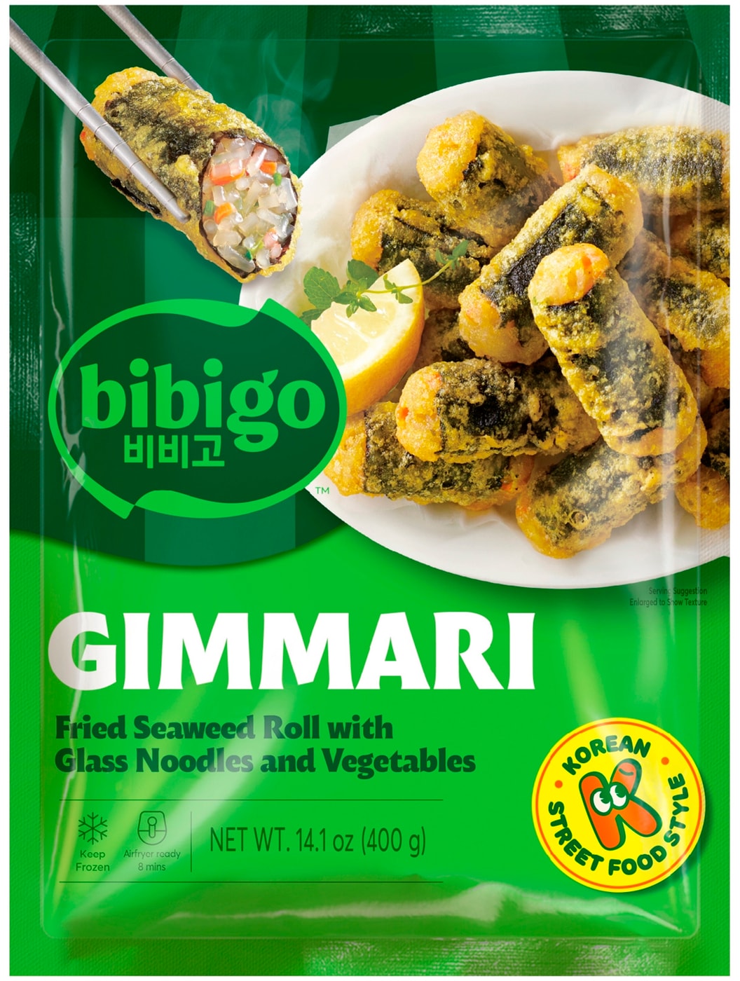 Изображение товара Bibigo Роллы со стеклянной лапшой в темпуре, 400 г