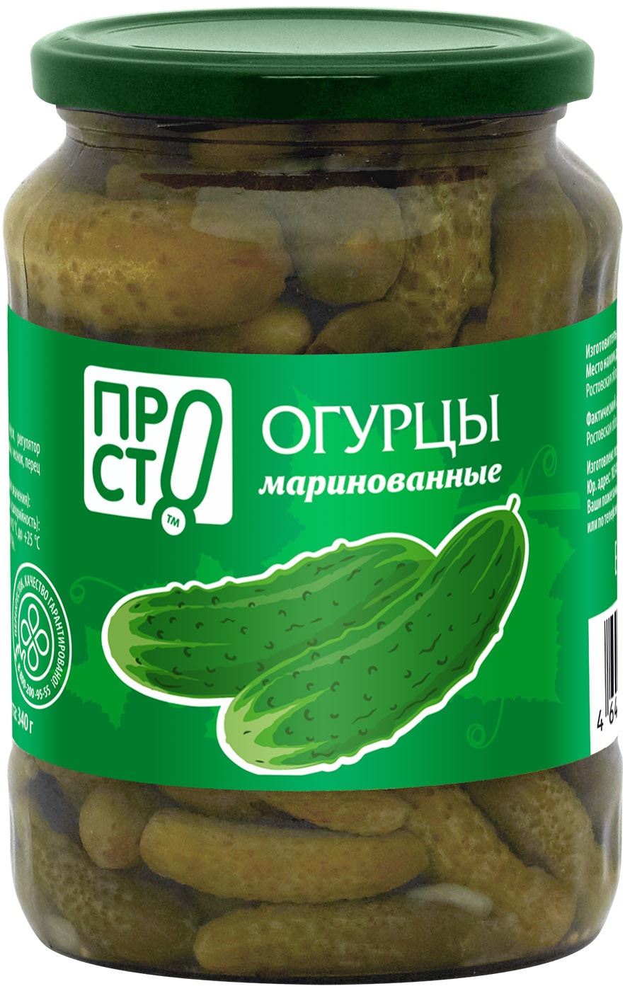 Изображение товара Огурцы ПРОСТО маринованные 680г