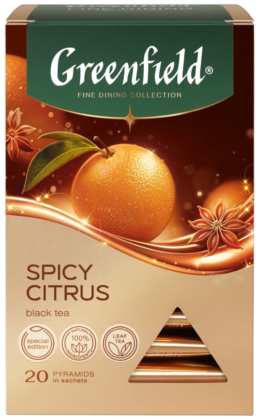 Изображение товара Чай черный Greenfield Spicy Citrus 20*1.8г