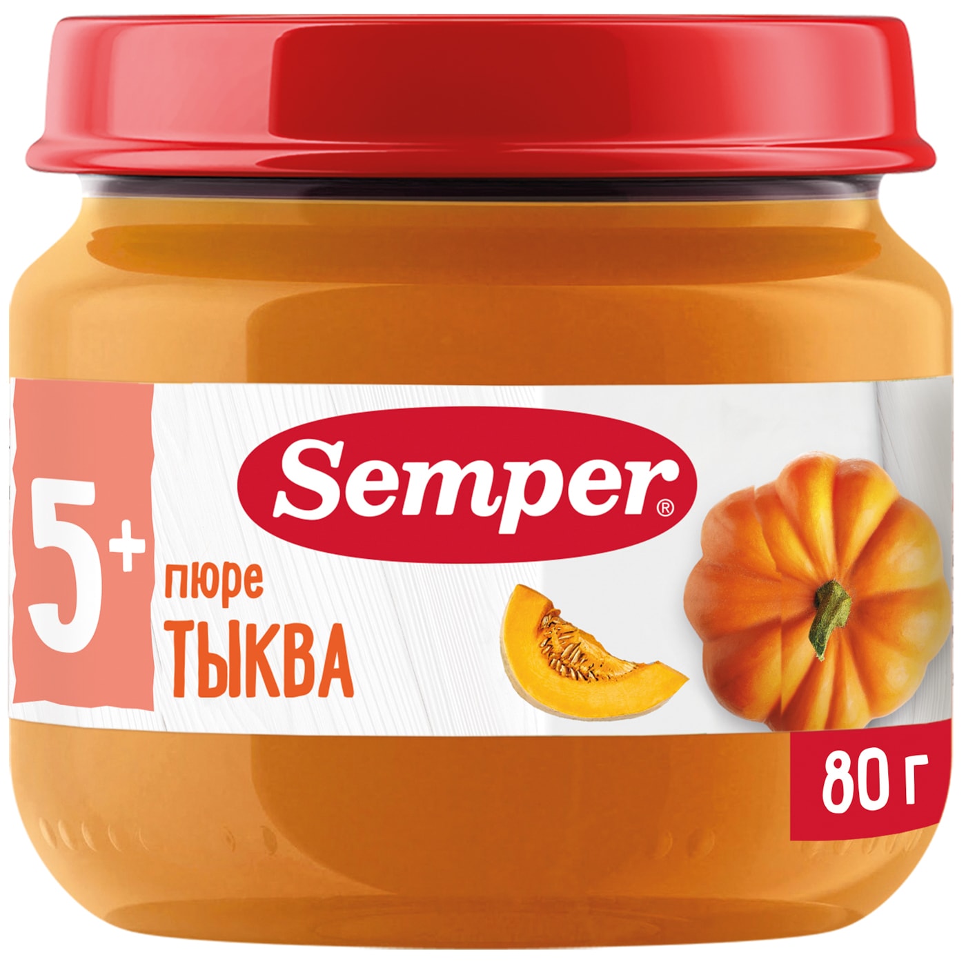 Изображение товара Пюре Semper Тыква с 5 месяцев 80г для первого прикорма