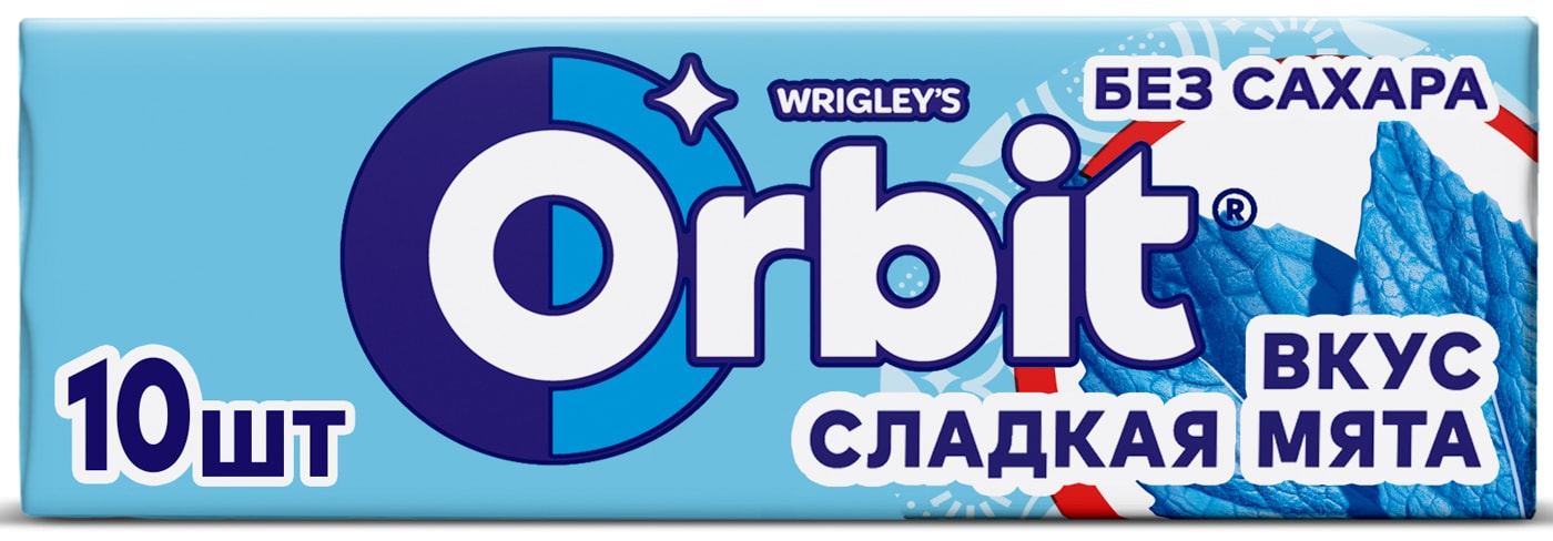Изображение товара Жевательная резинка Orbit Сладкая мята 13.6г
