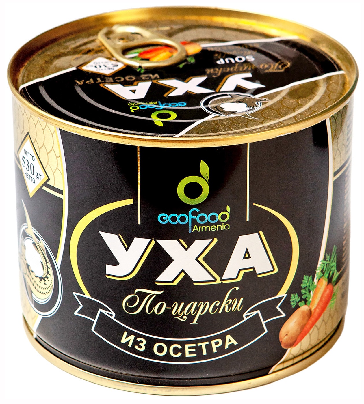 Изображение товара Уха из осетра по-царски в жестяной банке 530г Eco Food Armenia