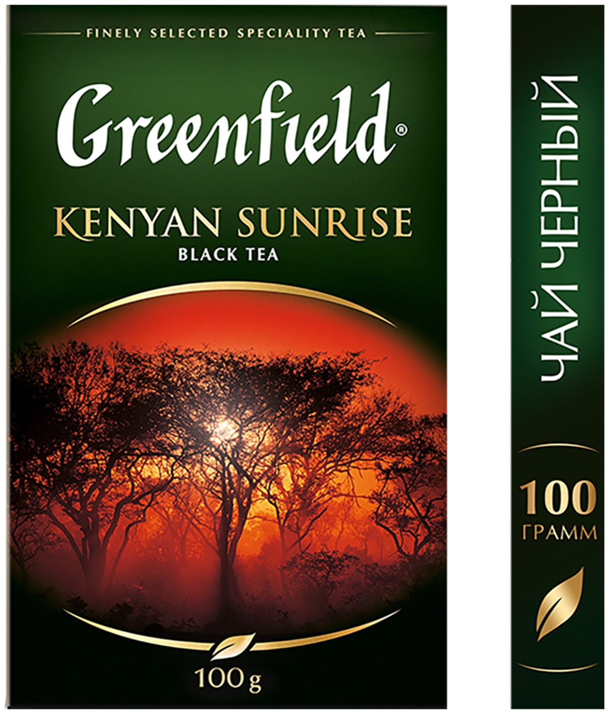 Изображение товара Greenfield Kenyan Sunrise черный чай 100 г — Букет ароматный
