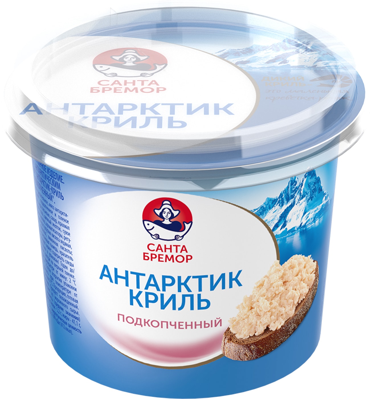 Изображение товара Паста Санта Бремор Антарктик Криль Подкопченный 150г