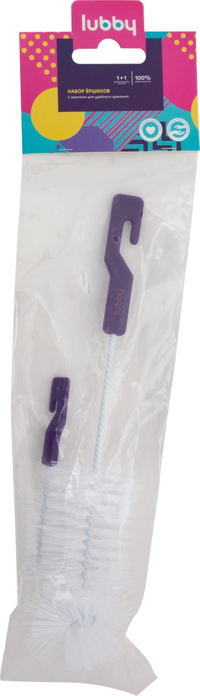 Изображение товара Набор ершиков Lubby для бутылочек 2шт