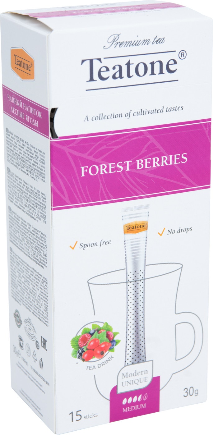 Изображение товара Teatone Лесные ягоды - фруктовый чай, 15 х 2 г