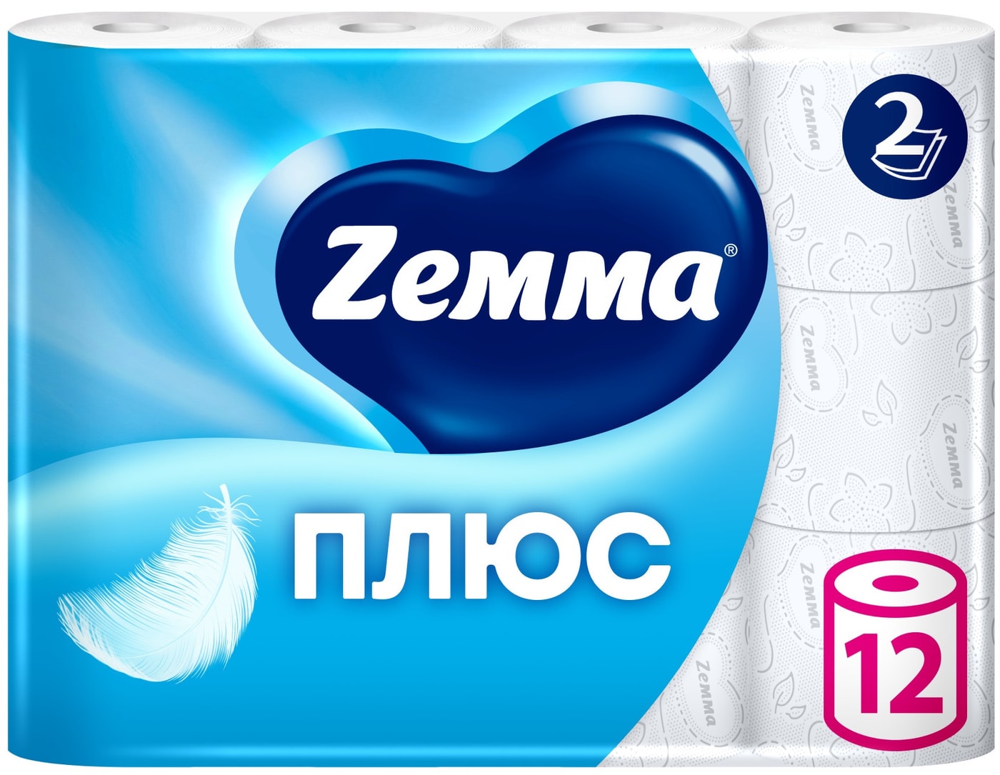 Изображение товара Туалетная бумага Zewa Плюс Без аромата 2 слоя 12 рулонов Изображение товара Туалетная бумага Zewa Плюс Без аромата 2 слоя 12 рулонов
