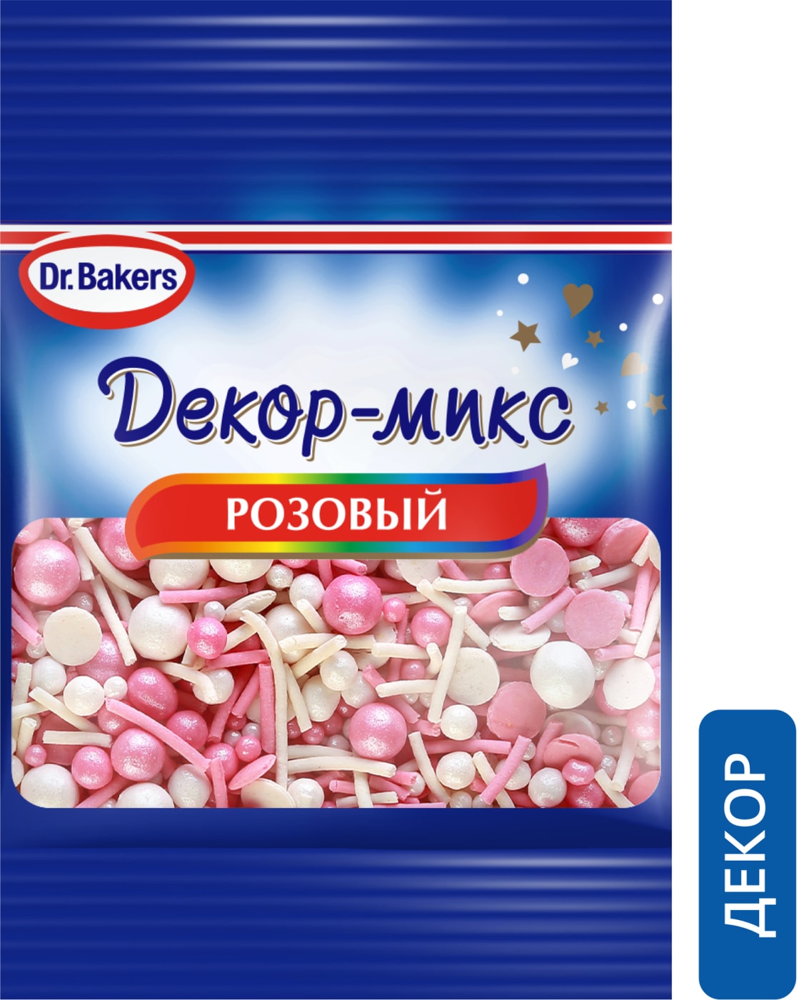 Изображение товара Посыпка Dr.Bakers Декор-микс Розовый сахарный 10г