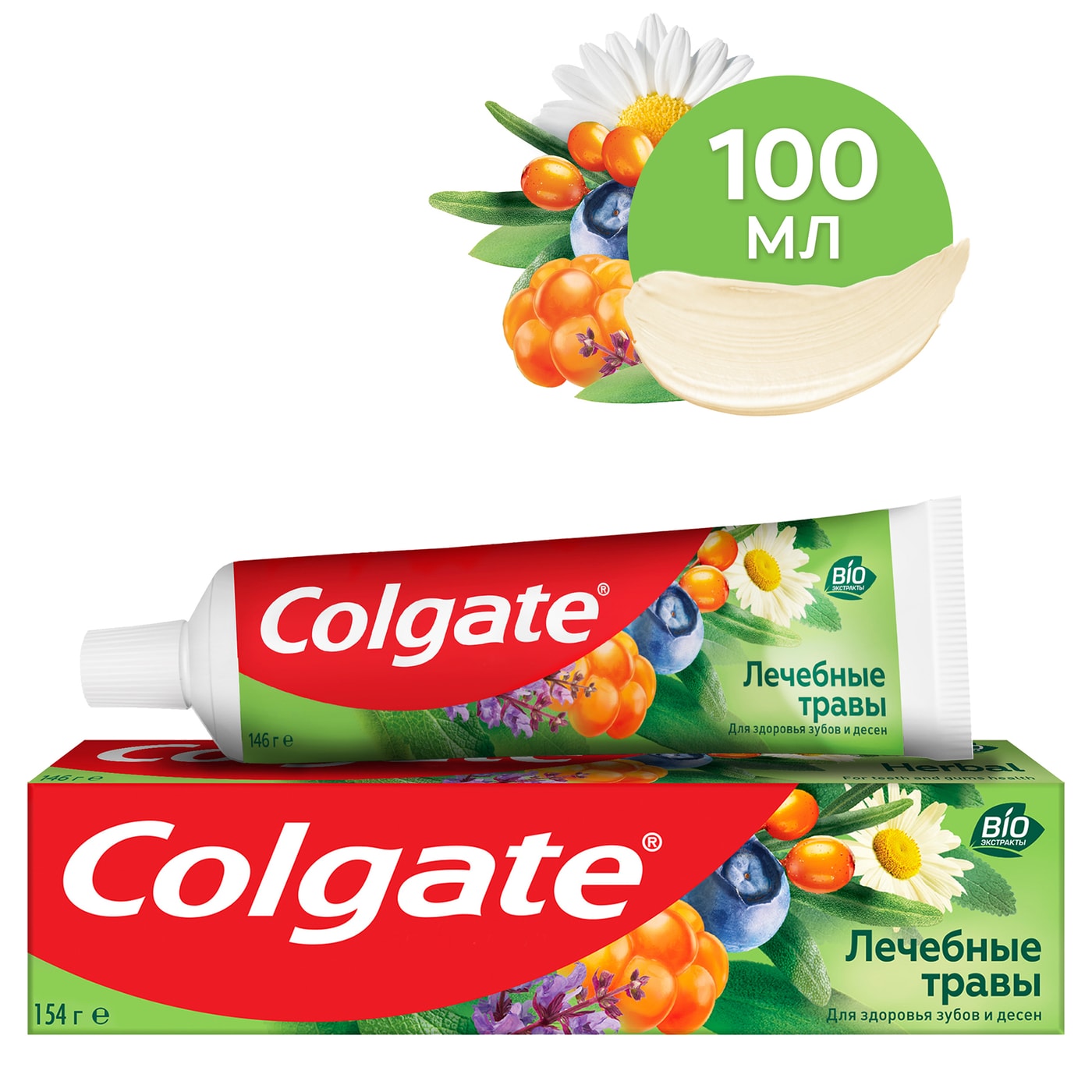 Изображение товара Зубная паста Colgate Лечебные Травы 100мл для защиты и укрепления зубов