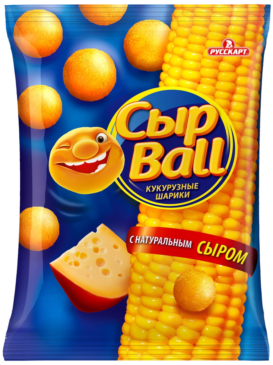 Изображение товара Шарики кукурузные СырBall со вкусом сыра 140г