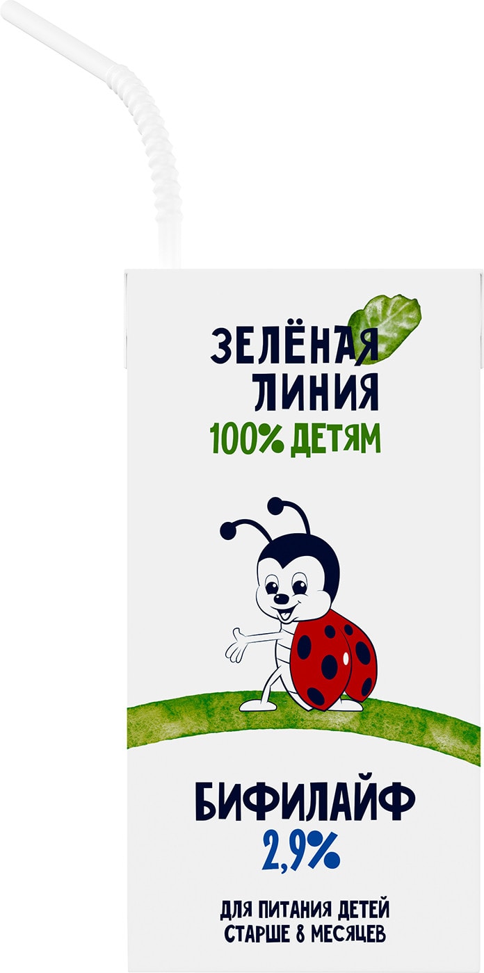 Изображение товара Бифилайф детский Зеленая линия 2.9% 210г