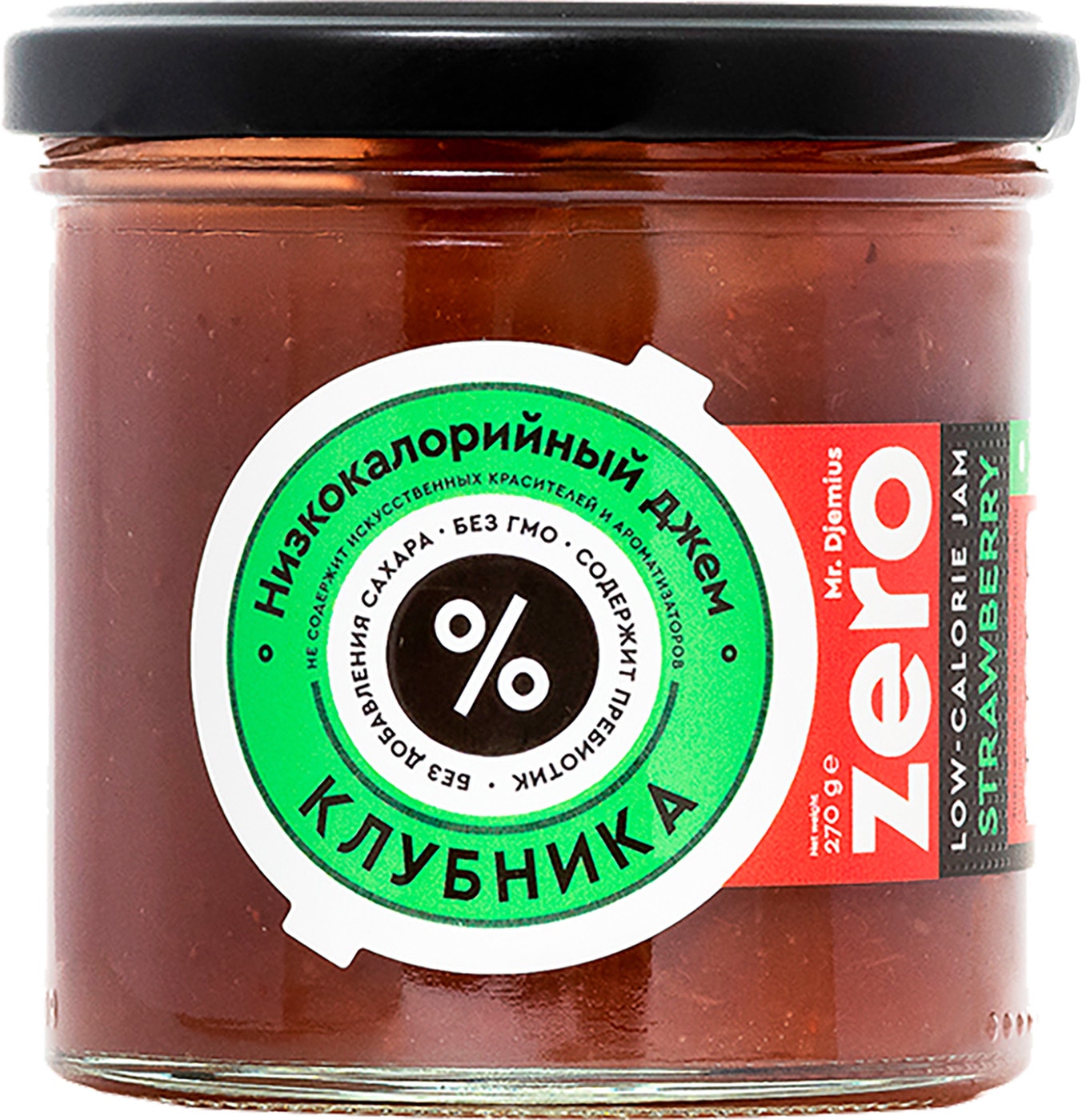 Изображение товара Джем Mr.Djemius Zero Низкокалорийный клубника 270г