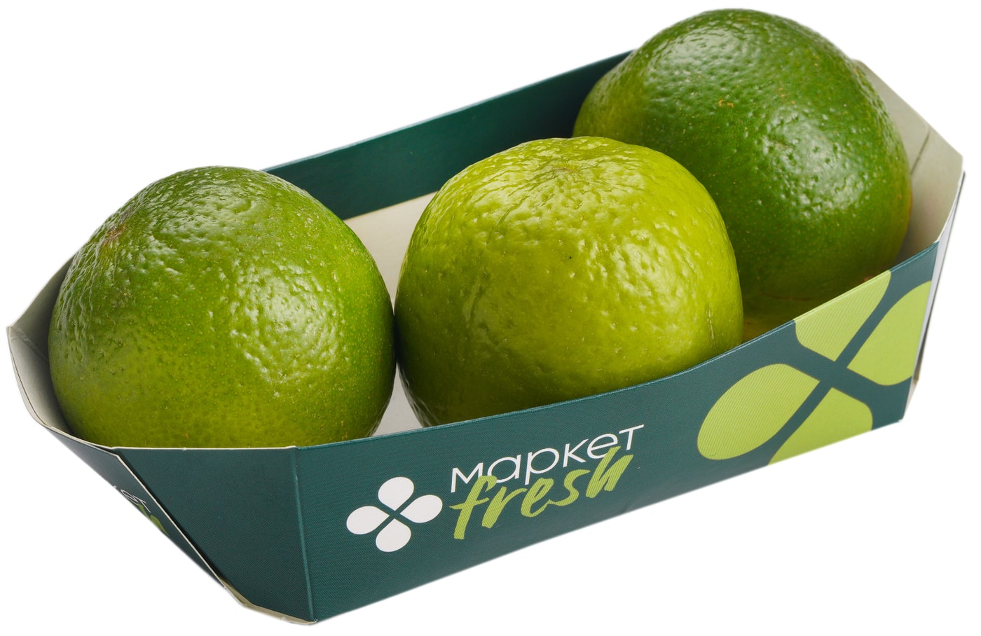 Изображение товара Свежие лаймы в упаковке 3 шт Маркет Перекресток для коктейлей и салатов