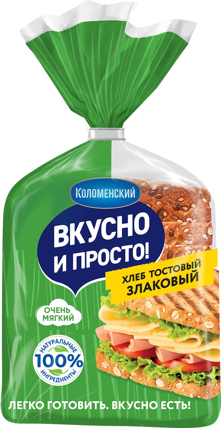 Изображение товара Хлеб Вкусно и Просто Тостовый злаковый 250г