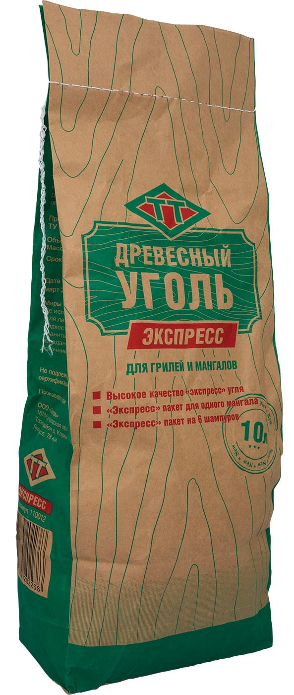 Изображение товара Уголь древесный СевЗапУголь Экспресс 1кг для мангалов и грилей