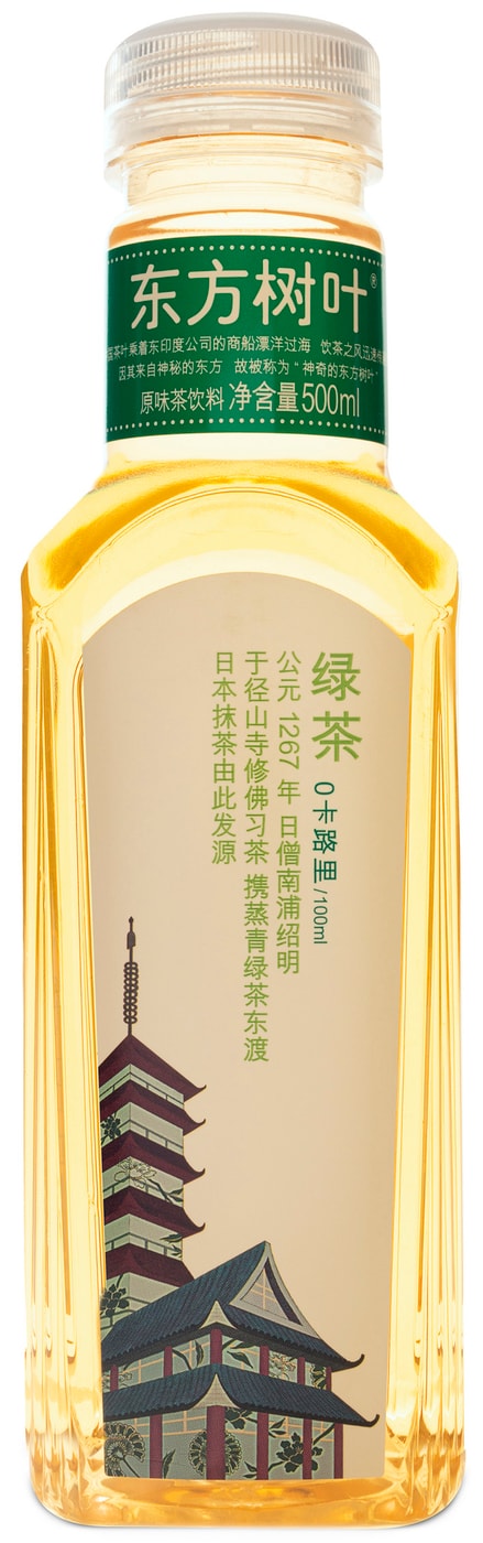 Изображение товара Напиток Nongfu Spring Восточные листья Зеленый чай 500мл свежий и натуральный