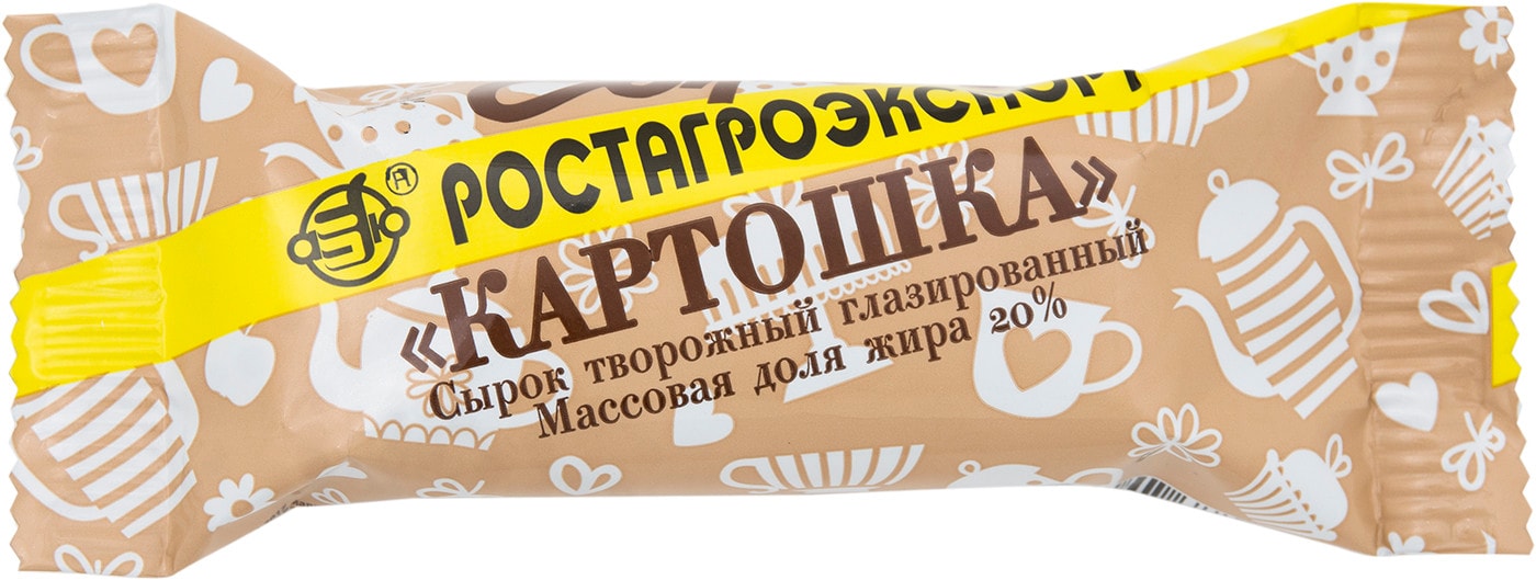 Изображение товара Сырок глазированный Ростагроэкспорт Картошка 20% 40г
