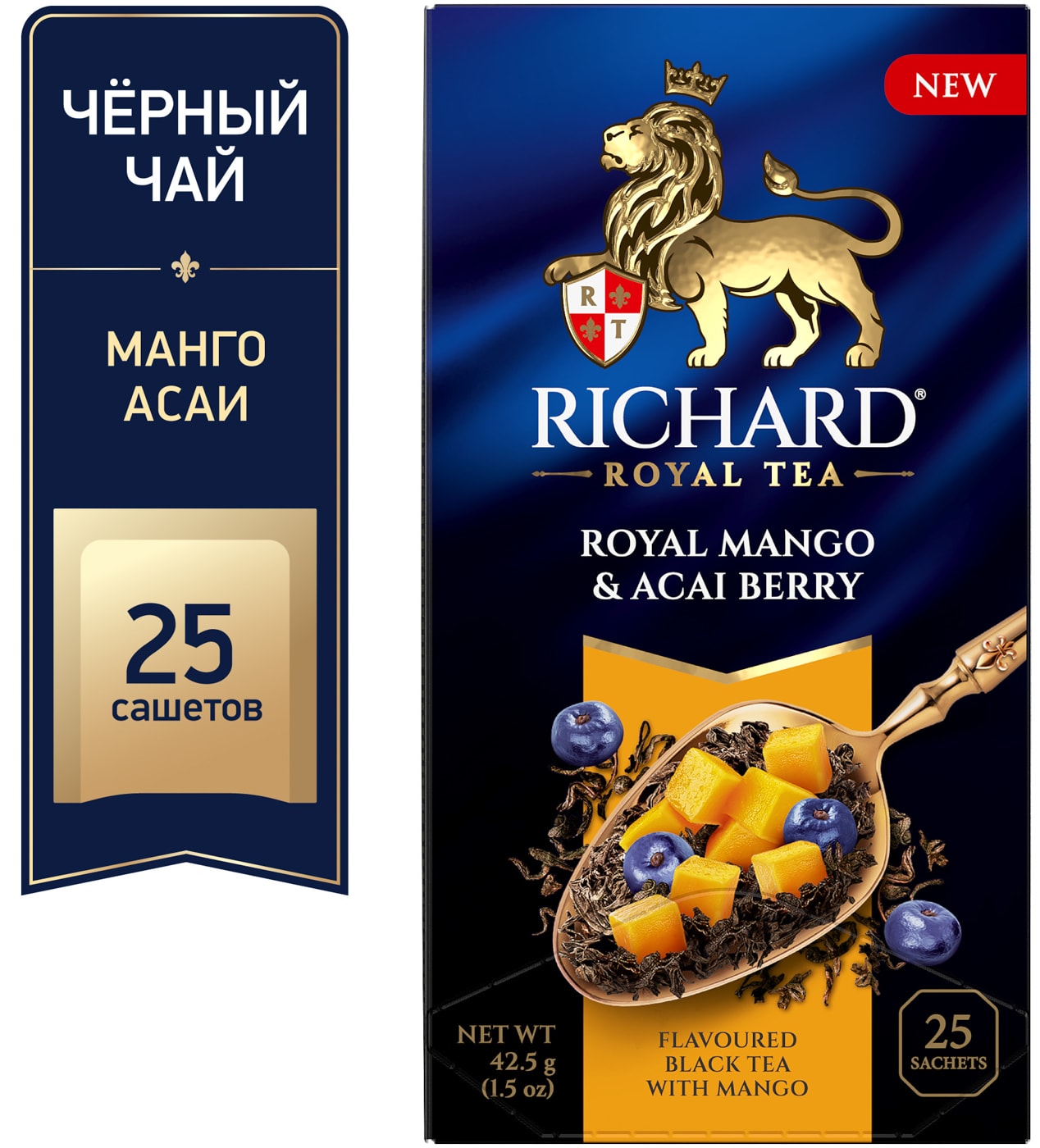 Изображение товара Чай черный Richard Royal Tea Манго-Асаи 25*1.7г