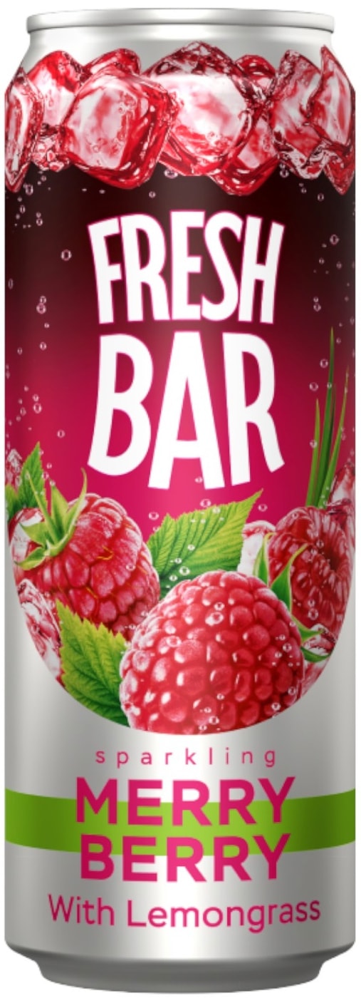 Изображение товара Газированный напиток Fresh Bar Merry Berry 450 мл с ароматом малины