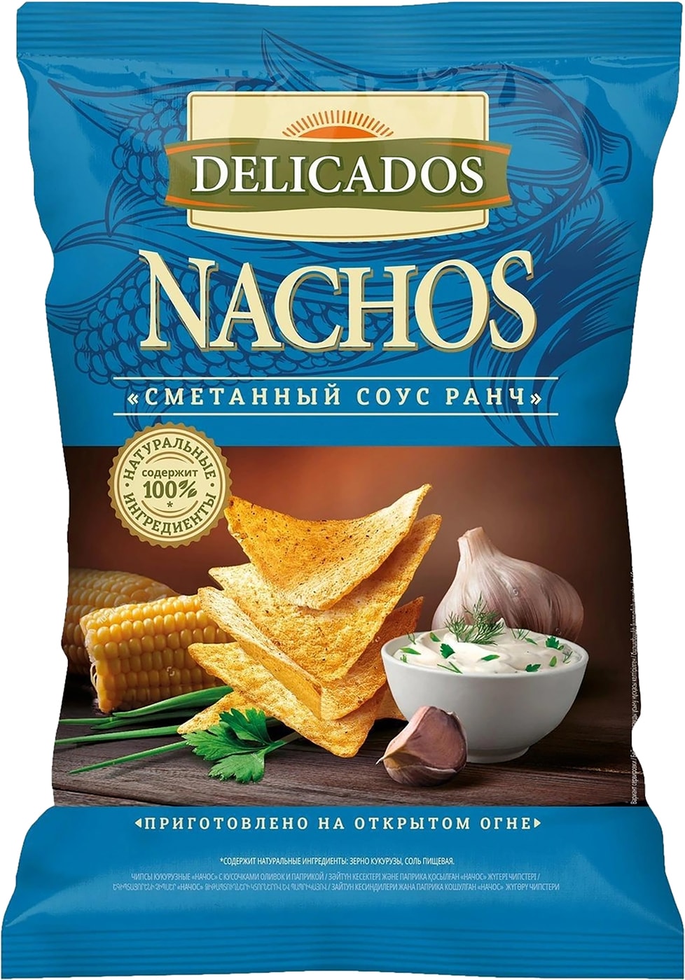 Изображение товара Чипсы Delicados Кукурузные соус ранч 150г