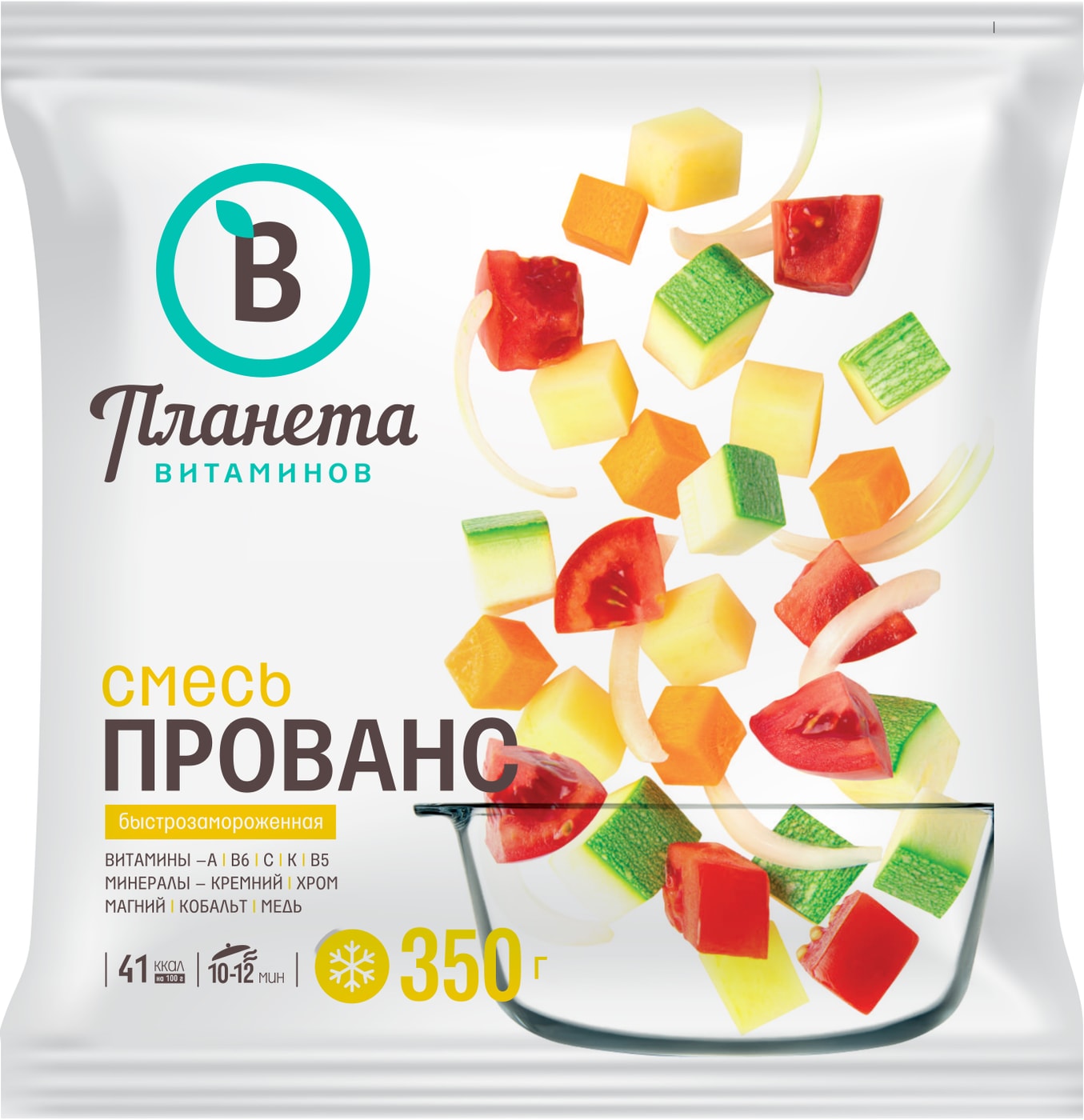 Изображение товара Смесь овощная Планета Витаминов Прованс быстрозамороженная 350г