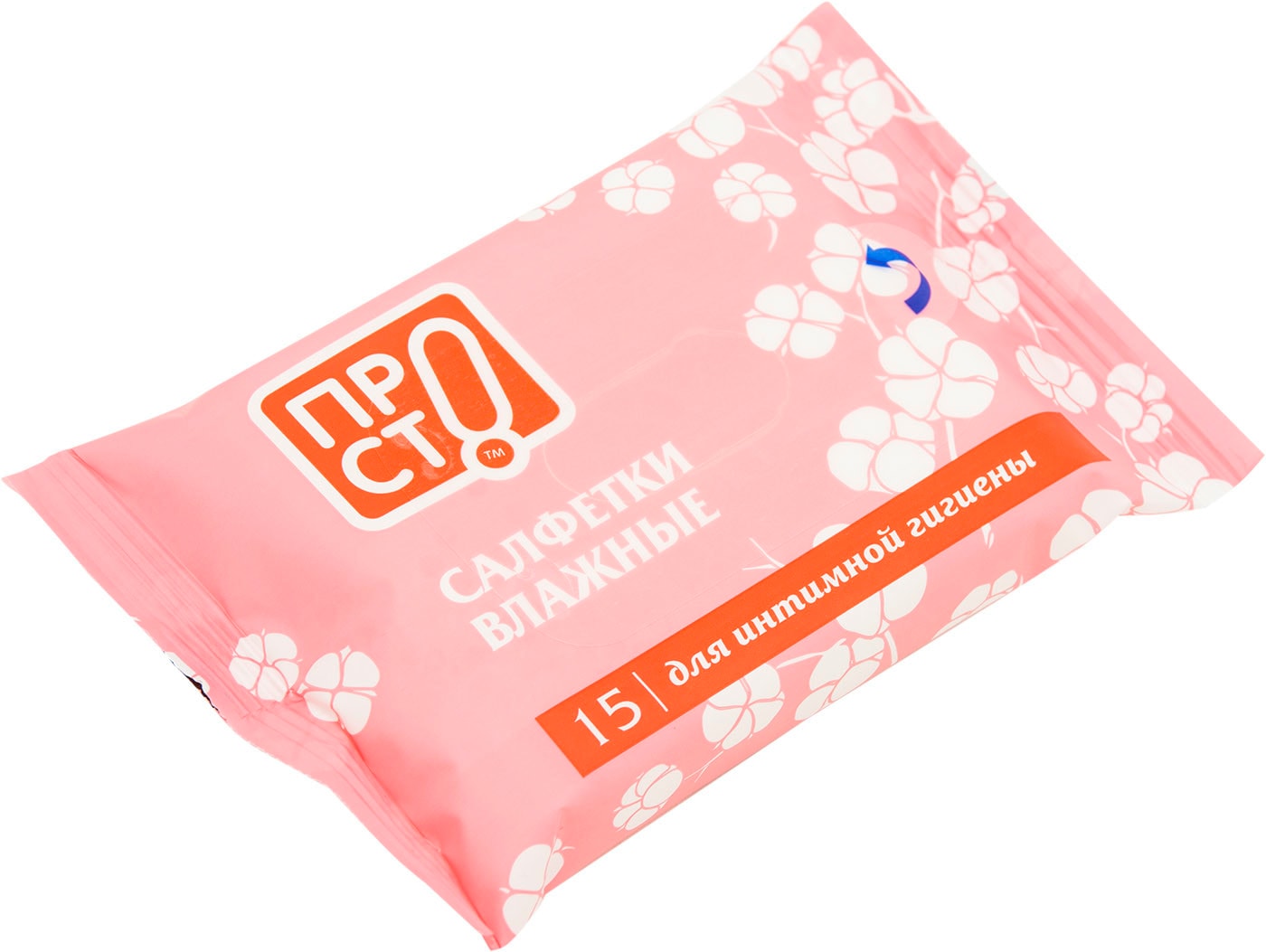 Изображение товара Салфетки влажные ПРОСТО для интимной гигиены 15шт