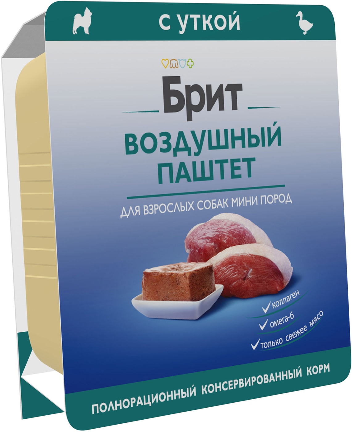 Изображение товара Brit Воздушный паштет с уткой для мини пород 100 г влажный корм для собак премиум-класса