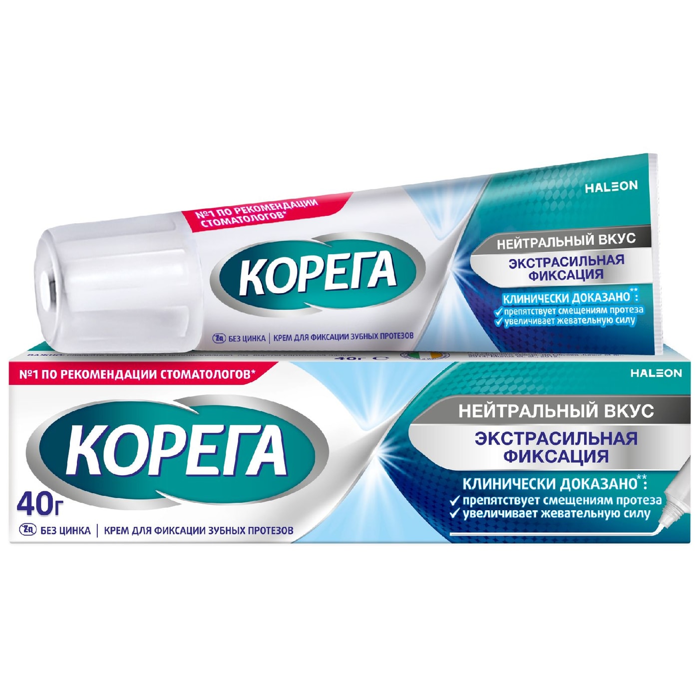 Изображение товара Крем для фиксации зубных протезов Корега Нейтральный вкус 40г