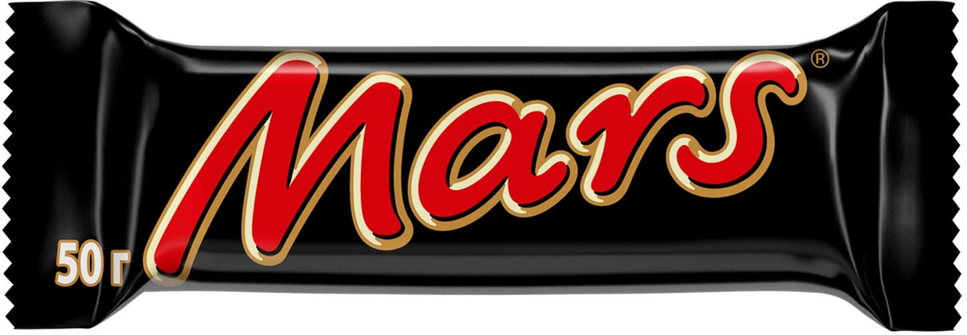 Изображение товара Mars Шоколадный батончик 50 г - нуга, карамель, молочный шоколад