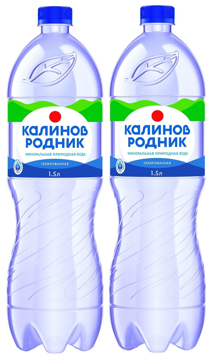 Изображение товара Газированная минеральная вода Калинов Родник 1.5л экологически чистая жизненно важная жидкость
