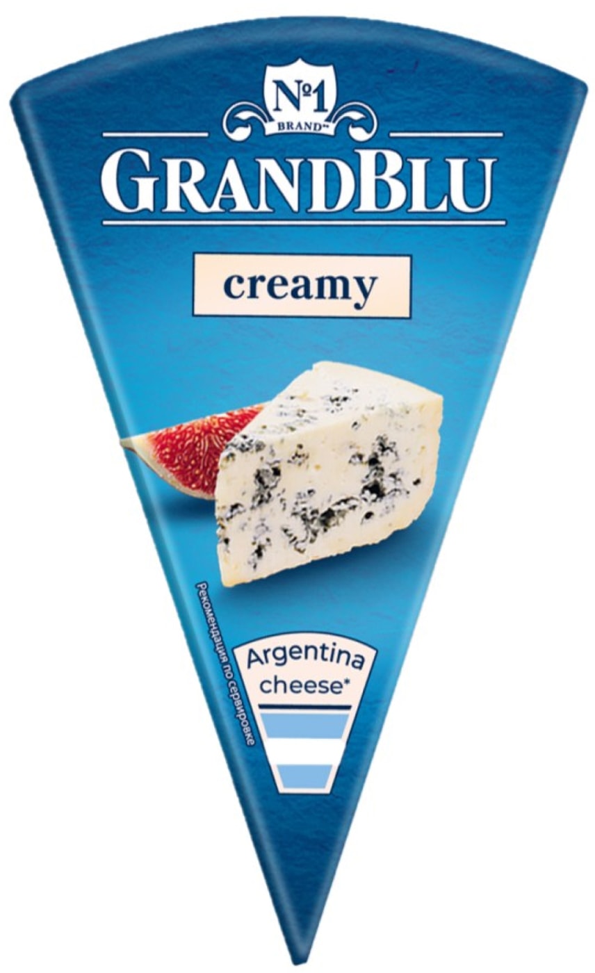 Изображение товара Сыр GrandBlu Creamy с голубой плесенью 56% 100г